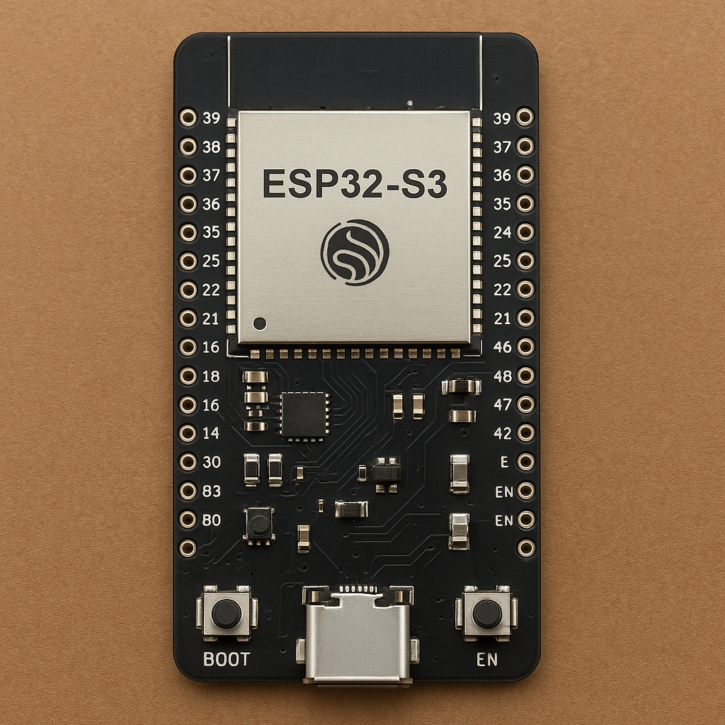 Image de carte de programmation ESP32 S3 pour un article de blog.